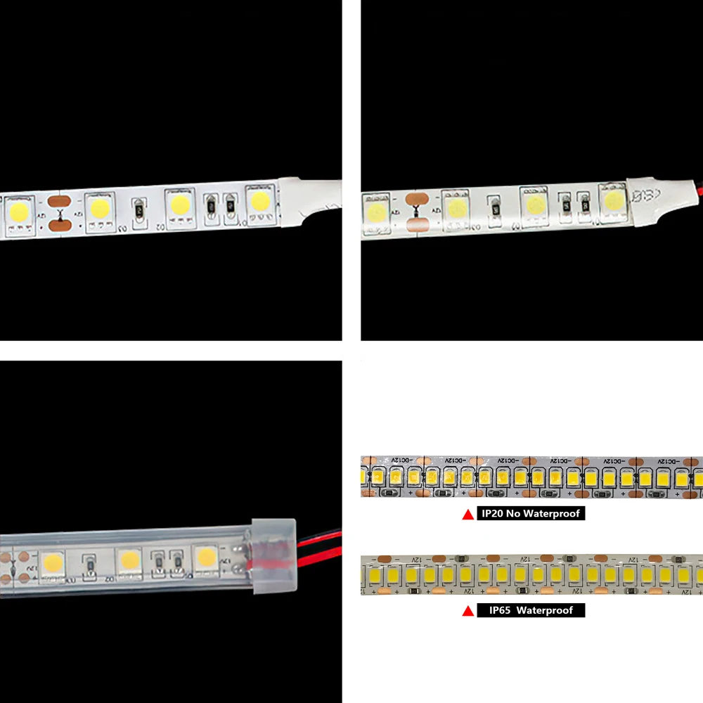 12V 24V LED pasek światła SMD 2835 elastyczna taśma 5M 60/120/240/480Led wodoodporna wstążka LED światło RGB wystrój pokoju biały ciepły biały