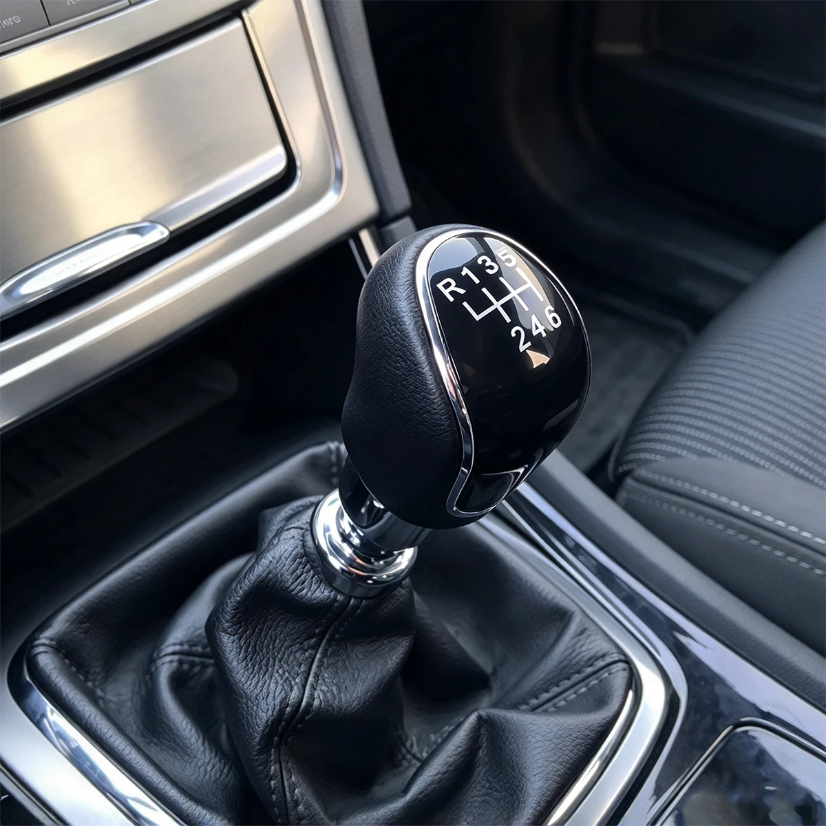 MT 5/6 Speed Gear Shift Knob Leather Shifter Lever Arm Headball For Ford Mondeo Mk4 Focus S-Max C-Max Kuga Galaxy Car Accessory - view 6