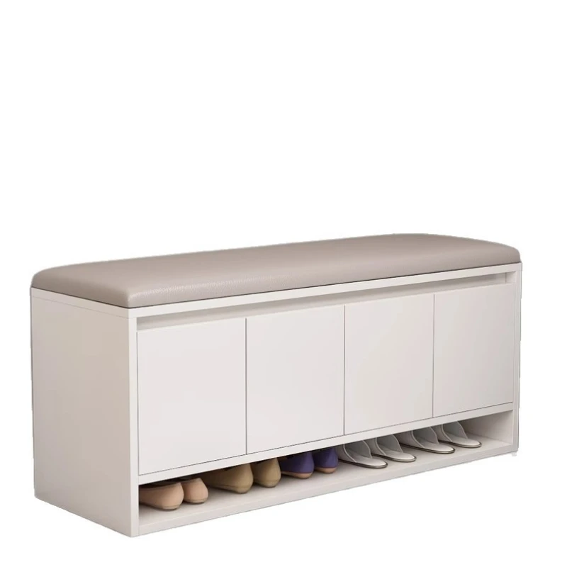 

Customizable Shoe changing stool, small shoe cabinet seat stool integrated low cabinet, dust-proof storage