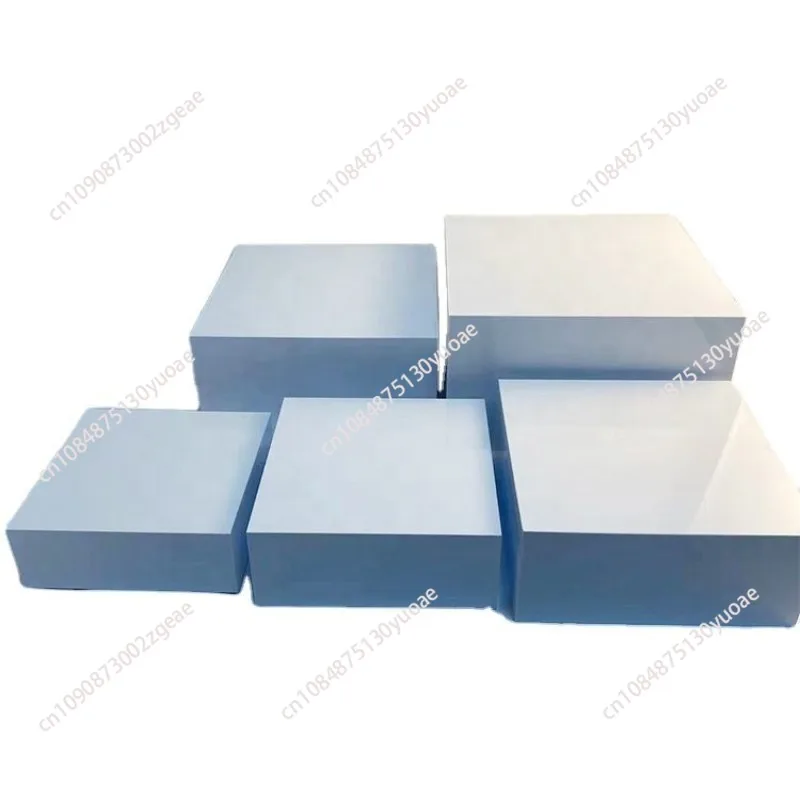 

White Buffet Acrylic Riser Cube ,Decorative Acrylic Storage Boxes, Food Buffet Riser for Wedding, Party,Cakes