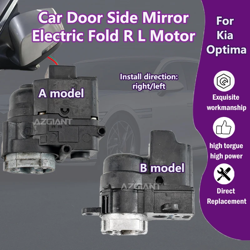 

AZGIANT For Kia Soul EV Car Door Side Mirror Electric Fold Motor Right Left module 12V Mirrors accessories genuine parts replace