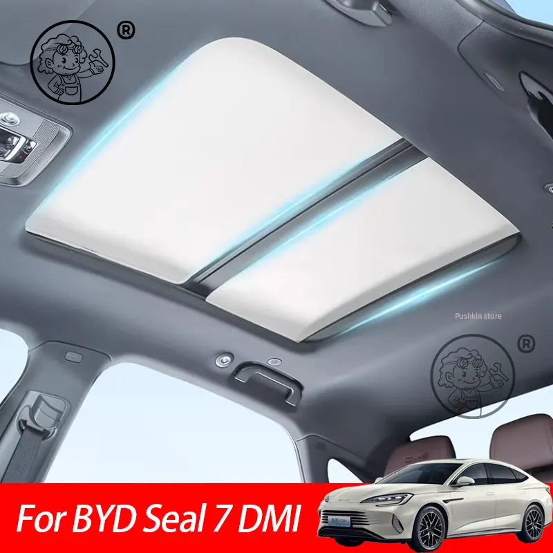 

Sunroof Sunshade Ice Cloth Car Roof Glass Front Rear Skylight Heat Insulation Sun Shade For BYD Seal 7 DMI SEAL 07 DMI 2025 2026