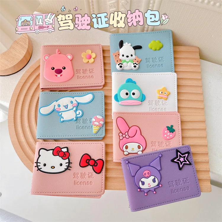 

Sanrio Driver's License Hello Kitty Cinnamoroll Ugly Fish Storage Bag Card Bag Id Card Bag Carry-On Kuromicard Sleeve Girls Gift