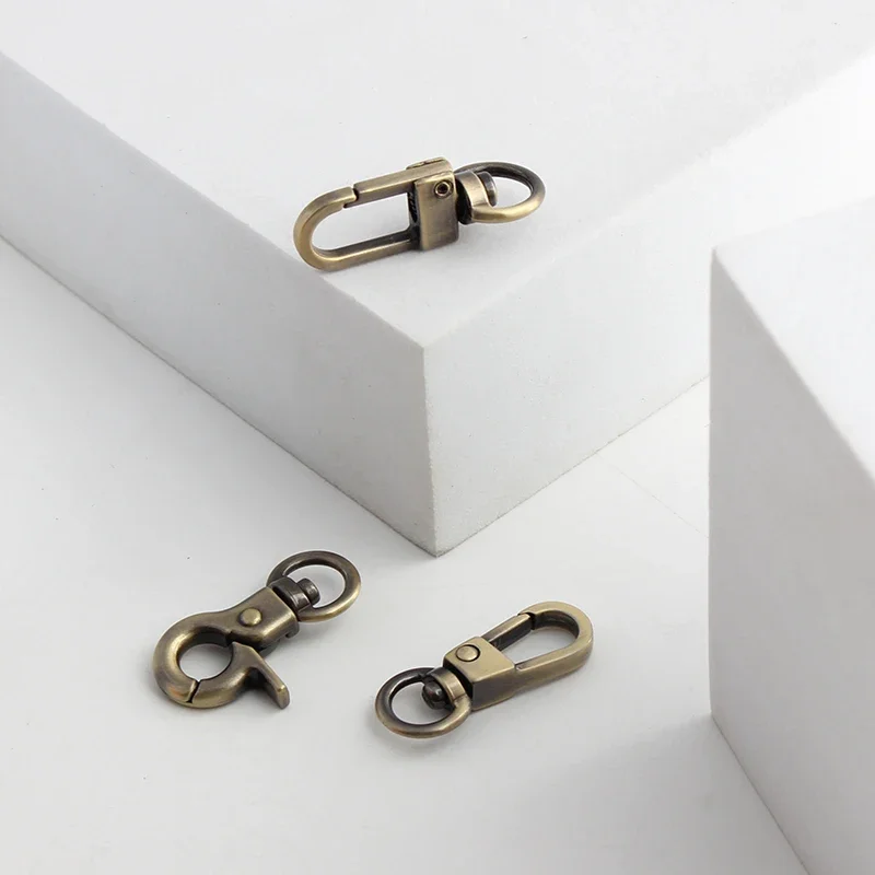 8/10MM Metal Snap Hooks Trigger Lobster Clasps Clips For Bags Shoulder Strap Collar Carabiner Buckles DIY KeyChain Accessories