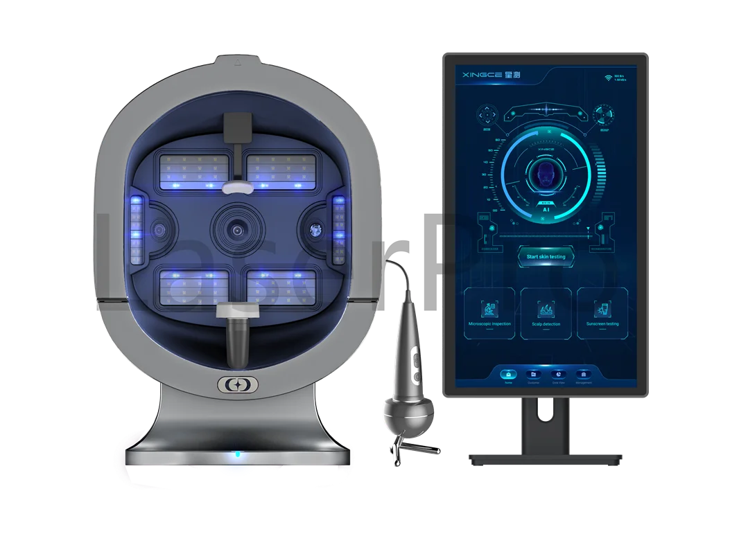 المهنية AI سحابة متصلة الجلد صورة محلل الوجه تحليل بشرة الوجه ذكي AI التشخيص جهاز تجميل للصالونات #2