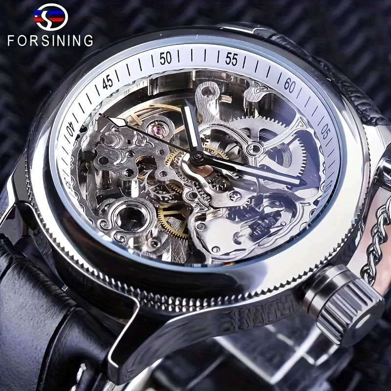High-End Luxury Business Automatic Mechanical Watch for Men, Skeleton Small Gold Watch, Fashionable, Simple, Casual, Versatile, Stylish, Handsome, Social Guy Watch, the First Choice for Gift Giving European, American, Japanese, and Korean Style