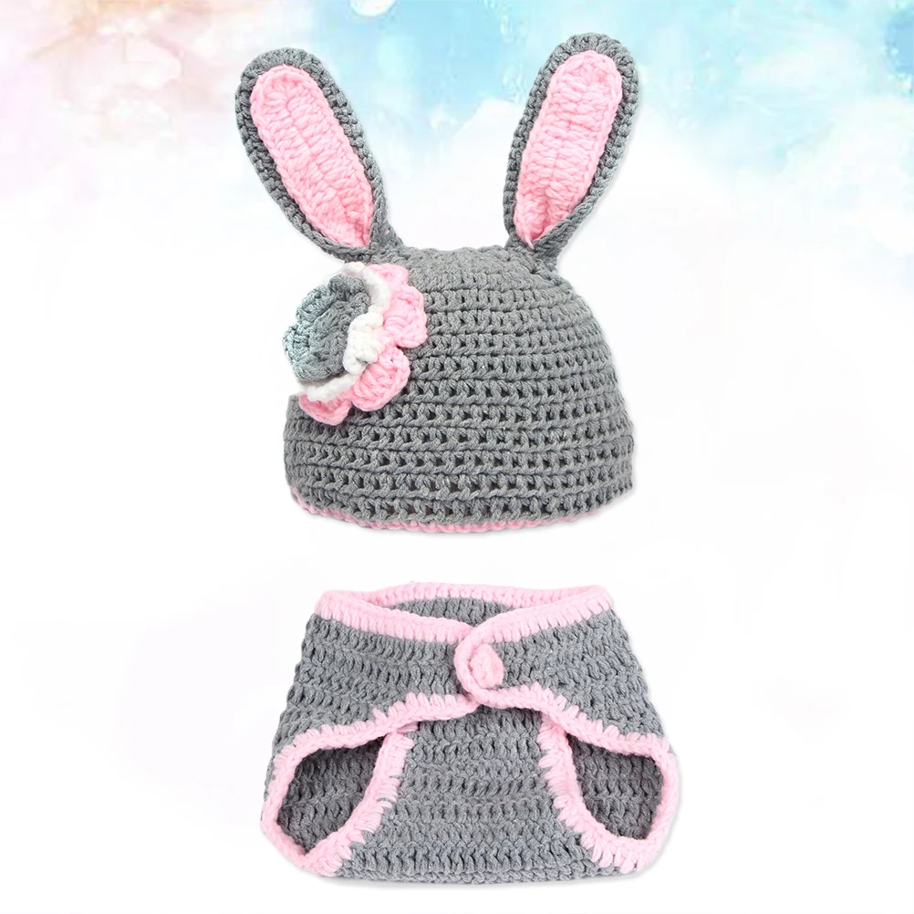 

Baby Photography Props Newborn Outfit Clothes Costume for Infant Photo Session Studio Accessories Cute Rabbit Design