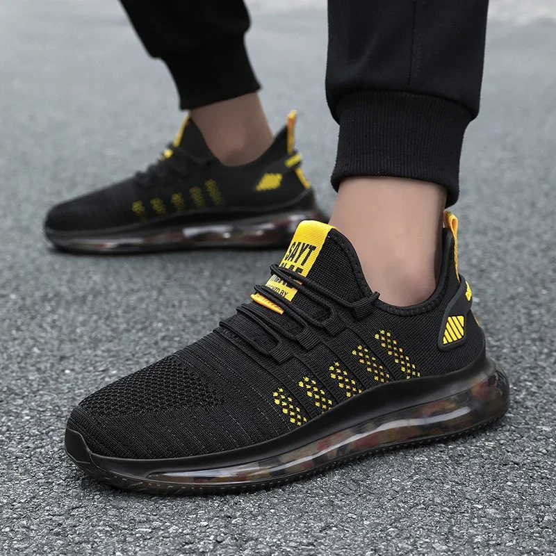 

ELUVA Men's Lightweight Walking Shoes Breathable Mesh Sneakers Comfortable Non Slip Outdoor Athletic Walking Shoes for Men