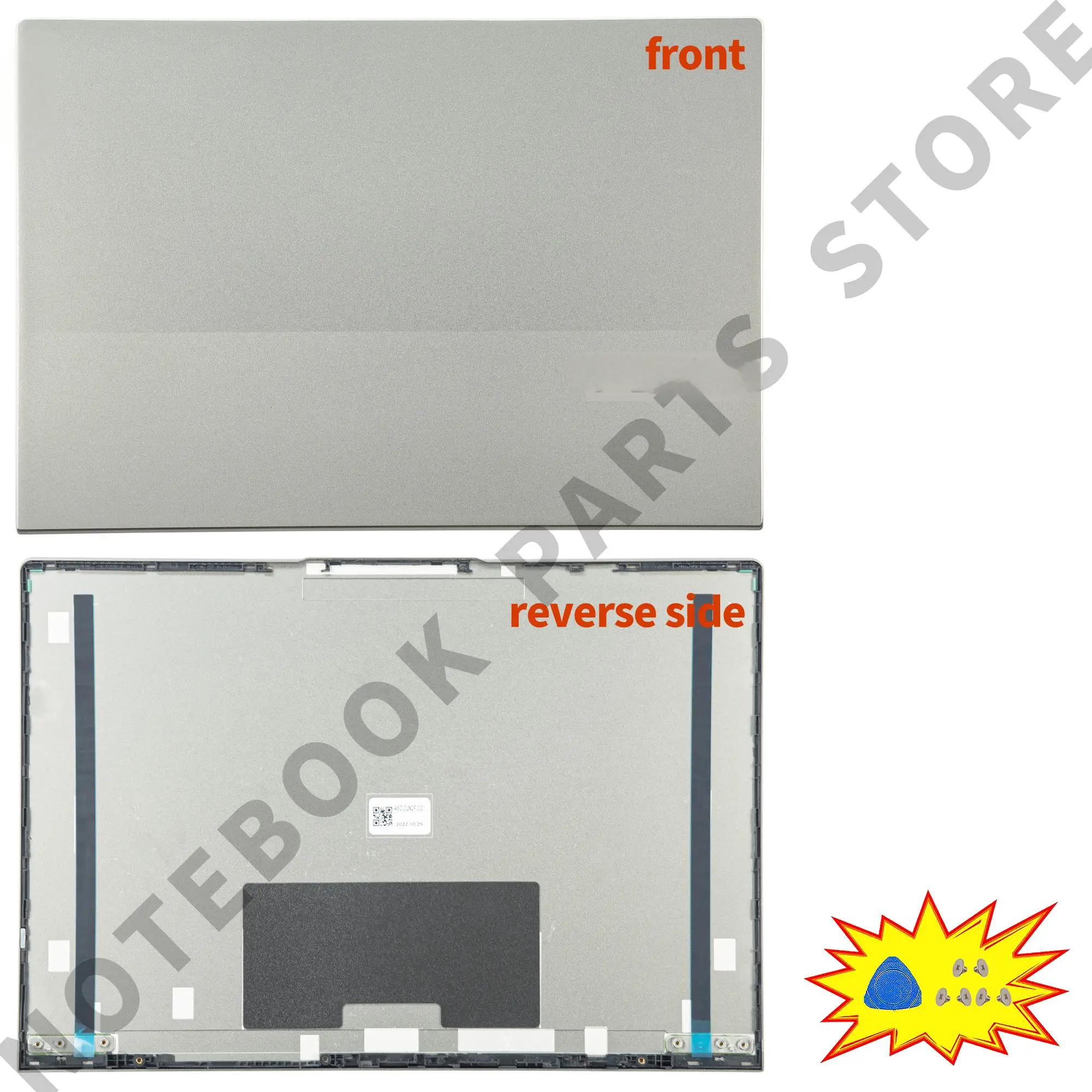 Imagem -02 - Estojos Metálicos para Thinkbook Laptop Capa Traseira Dobradiça de Moldura 13s g2 Itl 13s G2-are 13 5cb1b01333 Peças Novas 2023