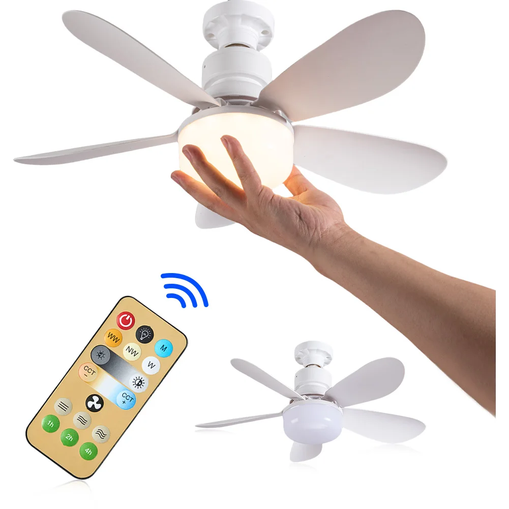 

40W Ceiling Fans Lamp with Remote Control Decorative Ceiling Fanlight 3 Speeds Adjustable Chandelier Fan Lamp for Home Bedroom