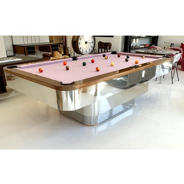 7ft 8ft 9ft Luxury Modern Stainless Steel Pool Table For Sale