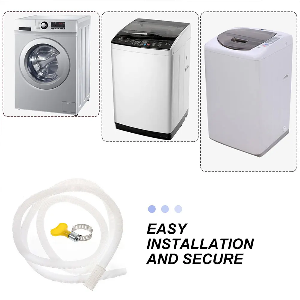 

Air Conditioner Drain Hose Kit with Clamp for Window Unit Universal Drainage Pipe Replacement Portable Water Draining Tubing