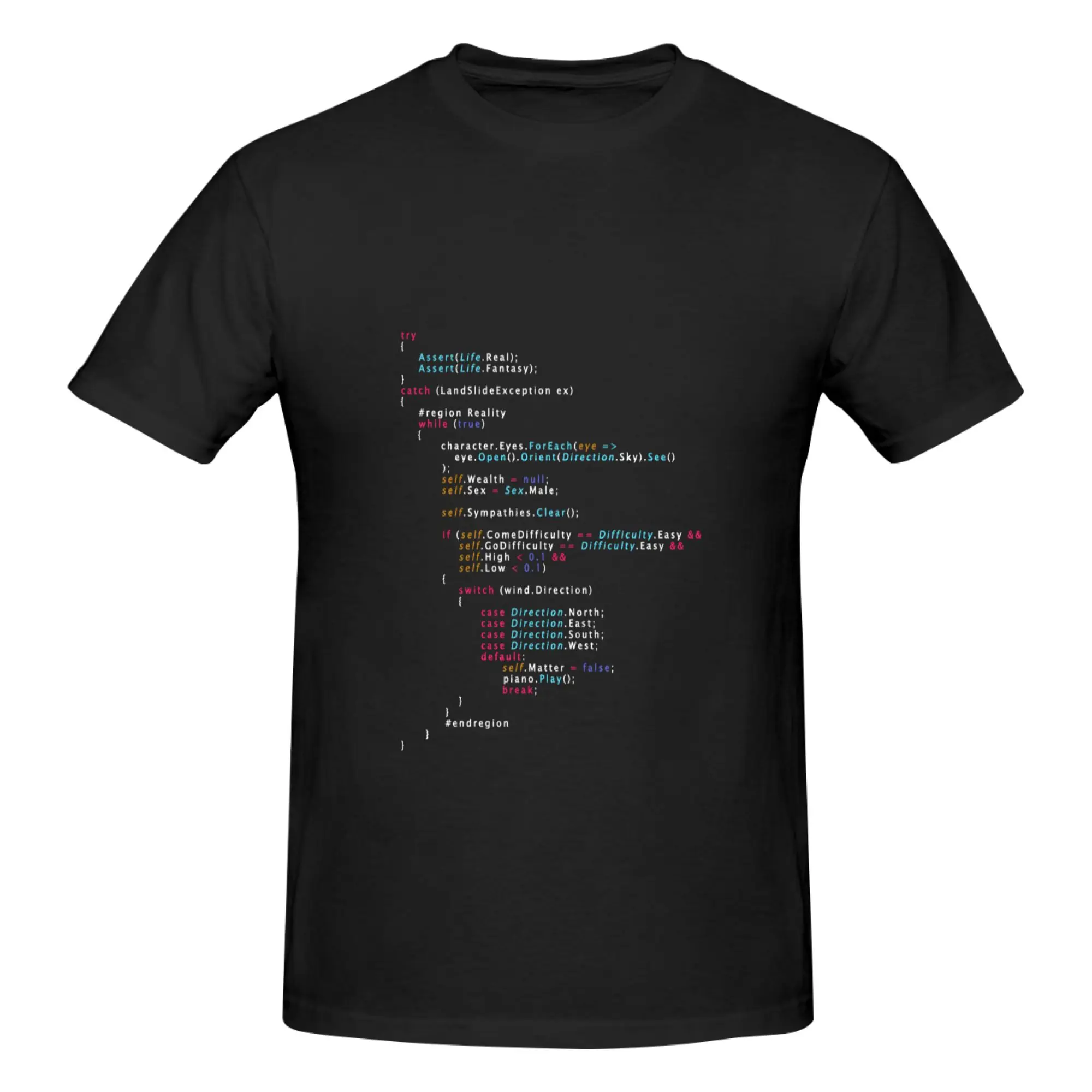 Funny Is This The Real Life Coding Programming Color  Men's Printed T-Shirt Unisex T shirtSport Women