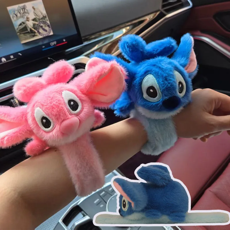 

Disney Stitch Clap Circle Slap Snap Wrap Wristband Bracelet Animal Kawaii Anime Hand Ring Wristband Kid Creative Funny Gifts