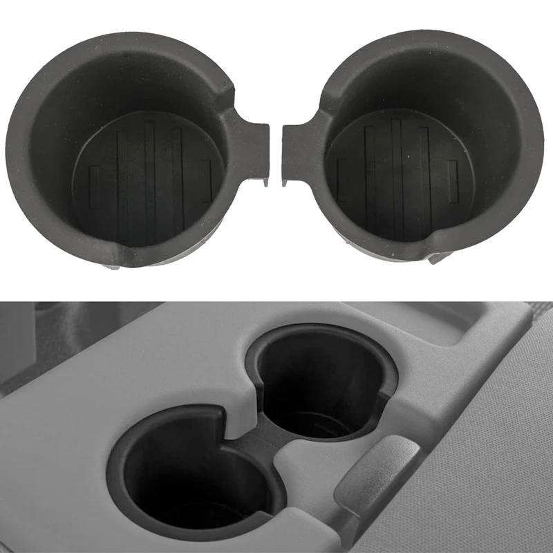 Front Console Cup Holder Inserts Replacement For Ford F250 F350 F450 F550 Super Duty with Jump Seat 2011-2016 BC3Z-2813562-DA