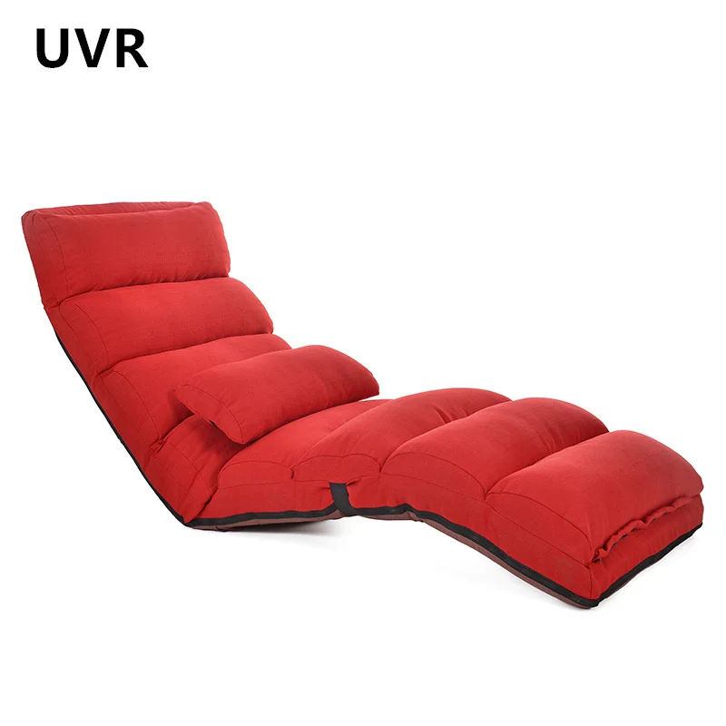 UVR Lazy Sofa Tatami Folding Small Backrest Chair Home Computer Office Chair Window Chaise Lounge Chair Living Room Single Sofa