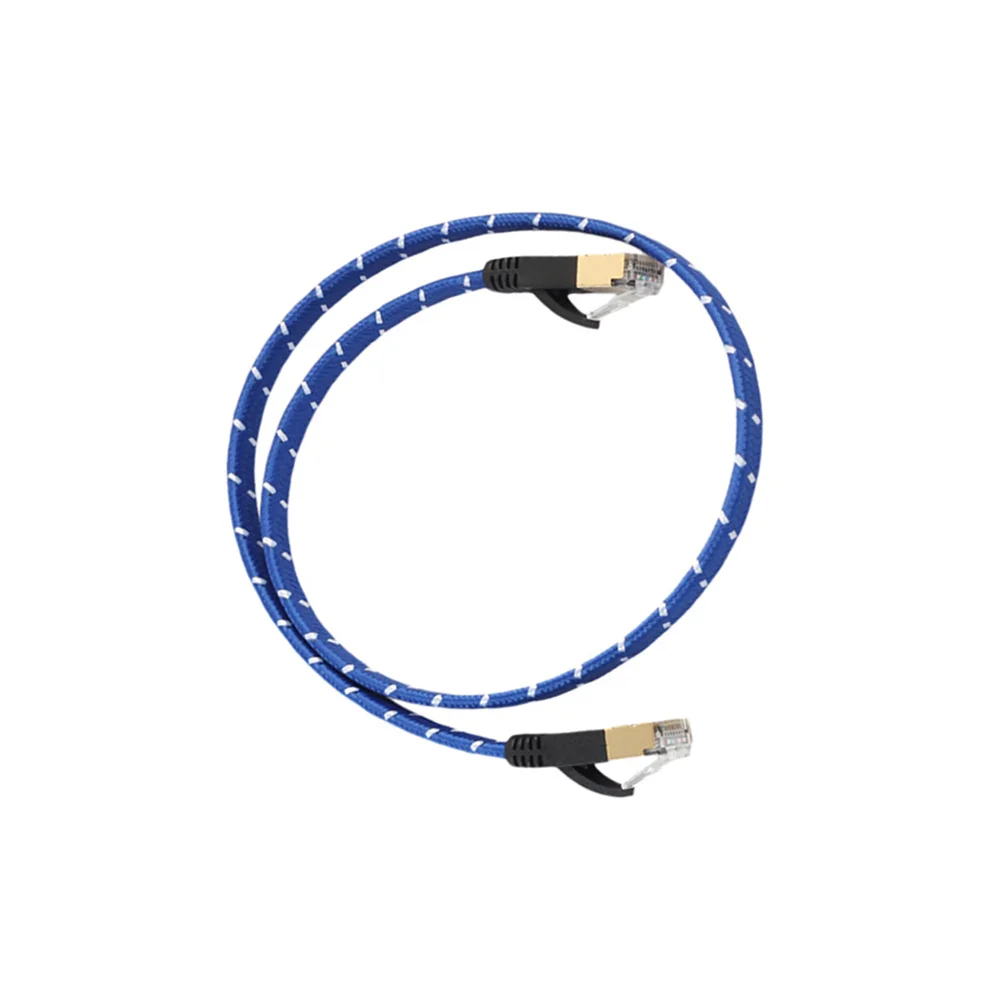 

10gbps Cat7 Ethernet Cable Nylon Braided Durable Network Cable Connector for Lan Router Modem Pc Printer Switch Device