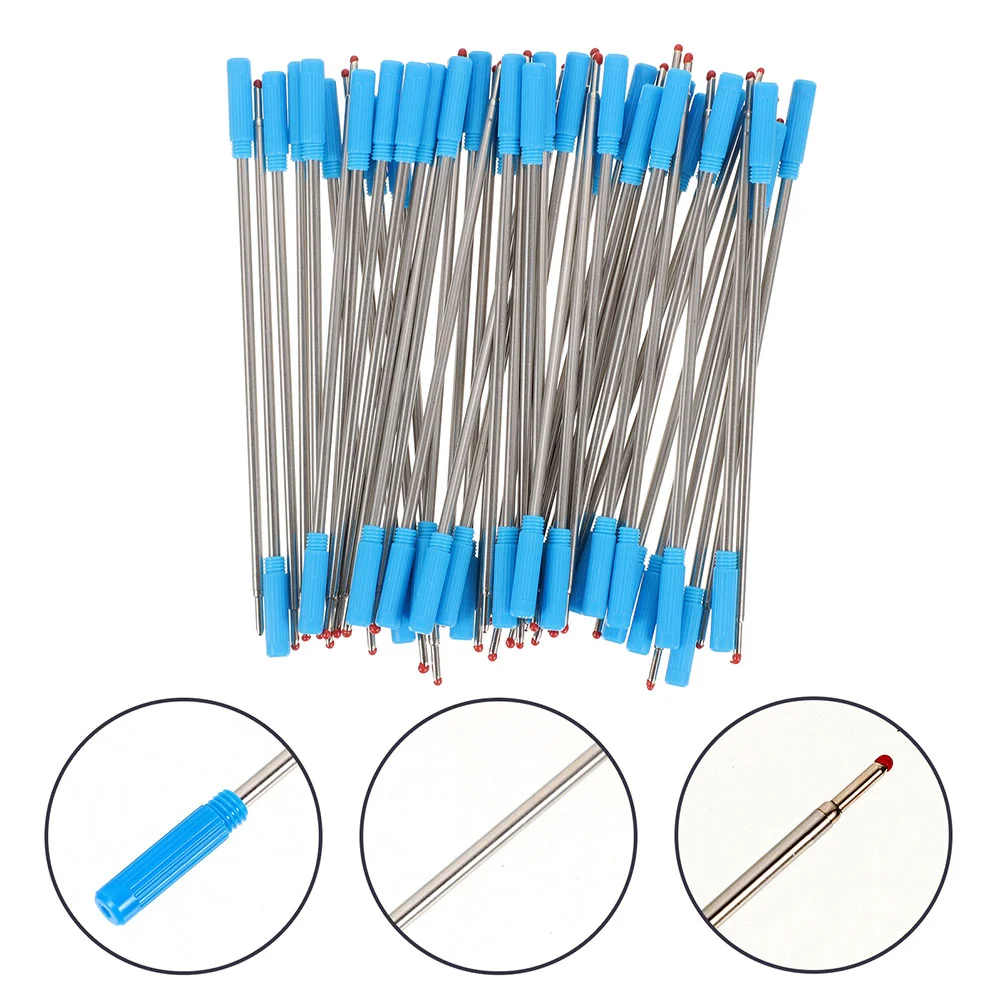 

30 Pcs Black Pen Ballpoint Refill Ink Refills Office Pens Writing Creative Students Stationery Blue School Party Favors Child