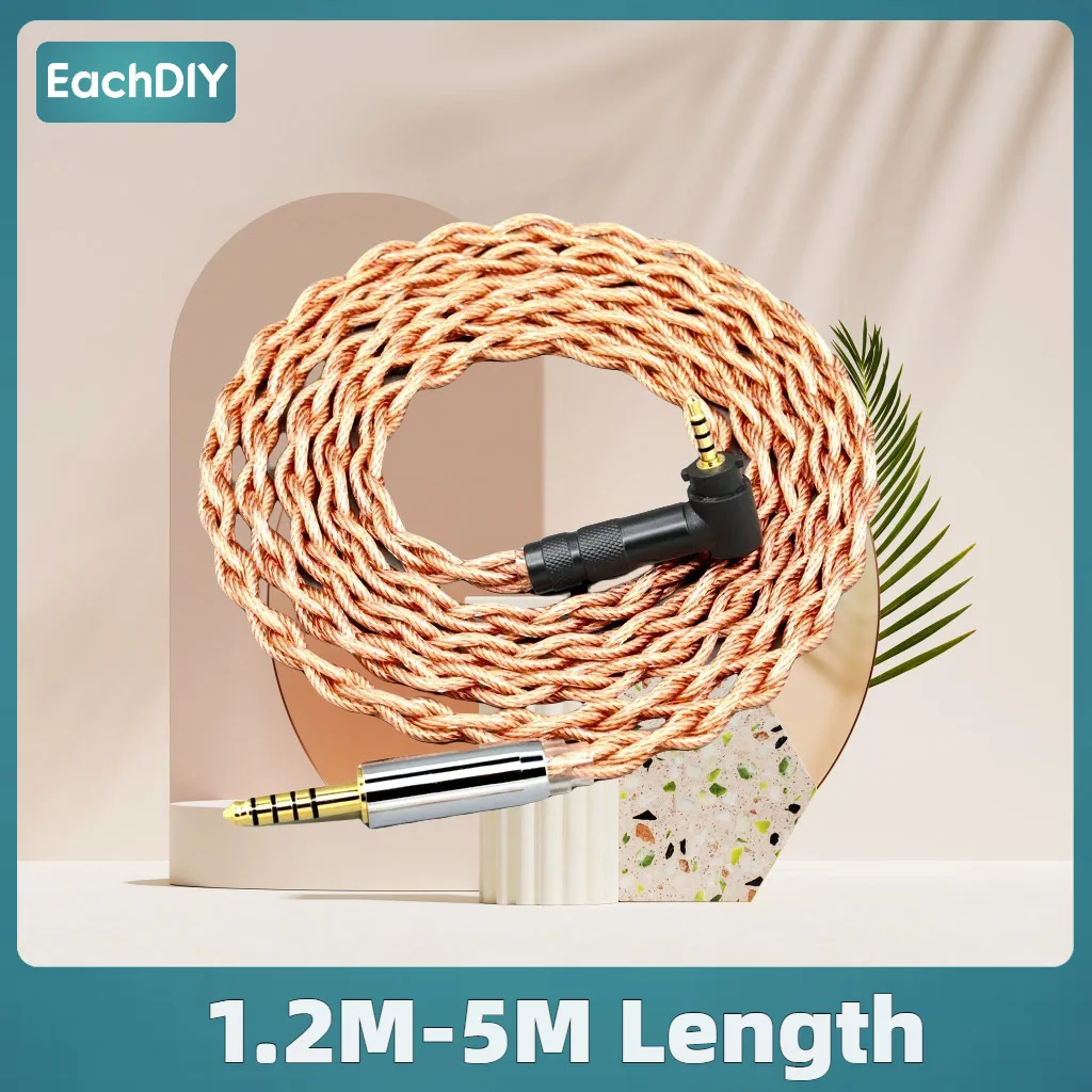 

Shielding Coaxial Mixed Earphone Cable For Fostex T50RP 50TH Anniversary RP Stereo Headphone Graphene 7N OCC 8490