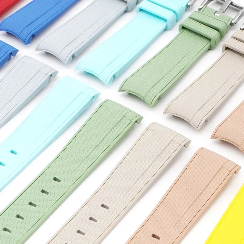 20mm Diving Strap for Omega X Swatch Joint MoonSwatch Men Women Arc Curved End TPU Rubber Bracelet for Rolex Watch Band Tools