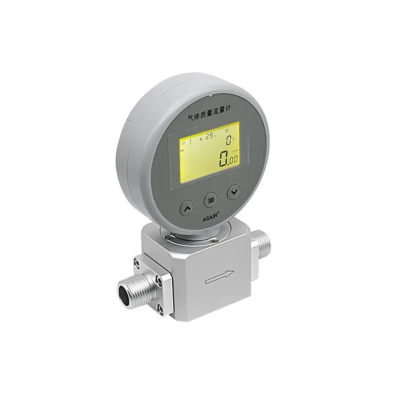 AMS2106 Thermal Mass Gas Flow Meter Digital Flow Gauge For Compressed Air Oxygen Direct Replacement For MF5706