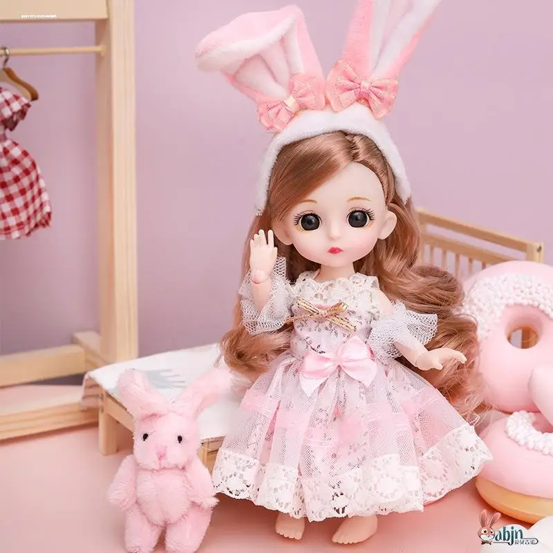 

6cm Princ Doll Set Reatic Snow White Toy for Girls Collectible Simulation Dolls Children's Playtime Accories