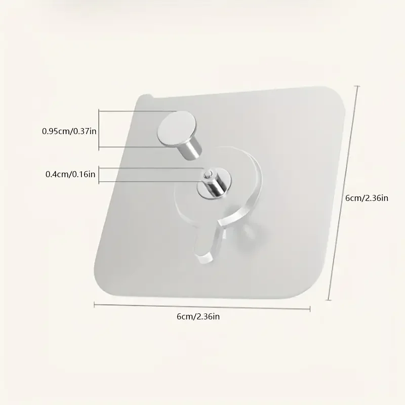 10Pcs Punch-free Wall Hooks, Strong Load-bearing Adhesive , Photo Frame ,Invisible Traceless Hanging