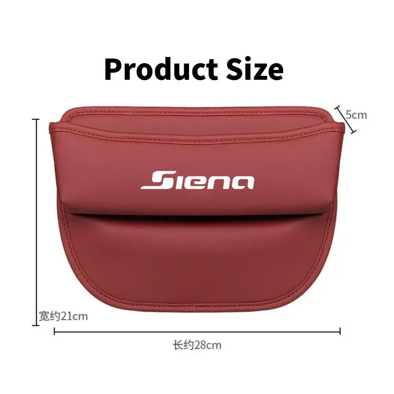 Boîte de rangement pour crevasse en cuir pour siège de voiture, accessoires automobiles Siena taxables