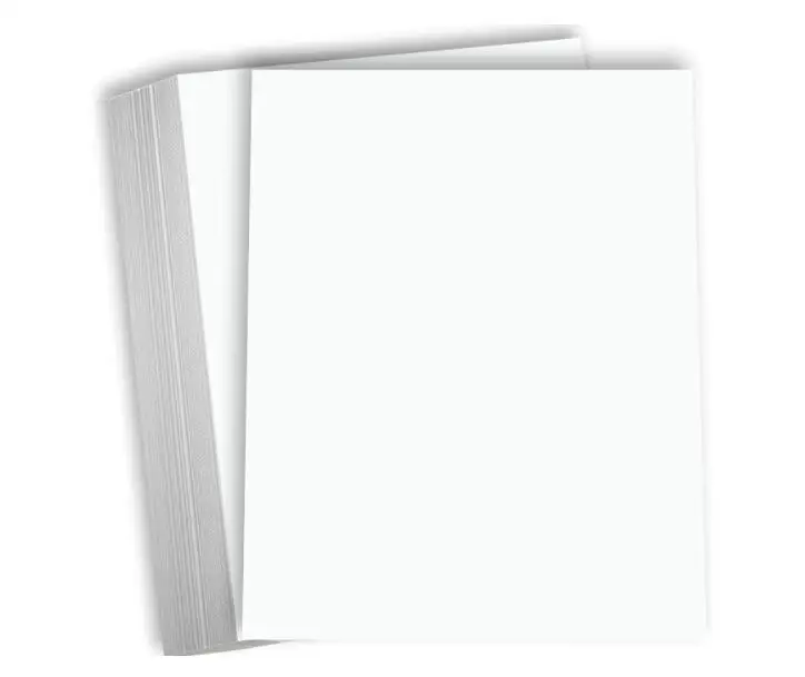 Heavy Duty Thickness 350GSM 130lb Cover 17pt Bright White Cardstock Smooth Finish Thick Paper Cards