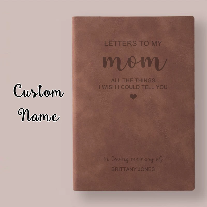 

Letters to My Mom Memorial Journal Loss of Mother Sympathy Gift Mom in Heaven Memorial Grief Journal Cuatomized Notebook