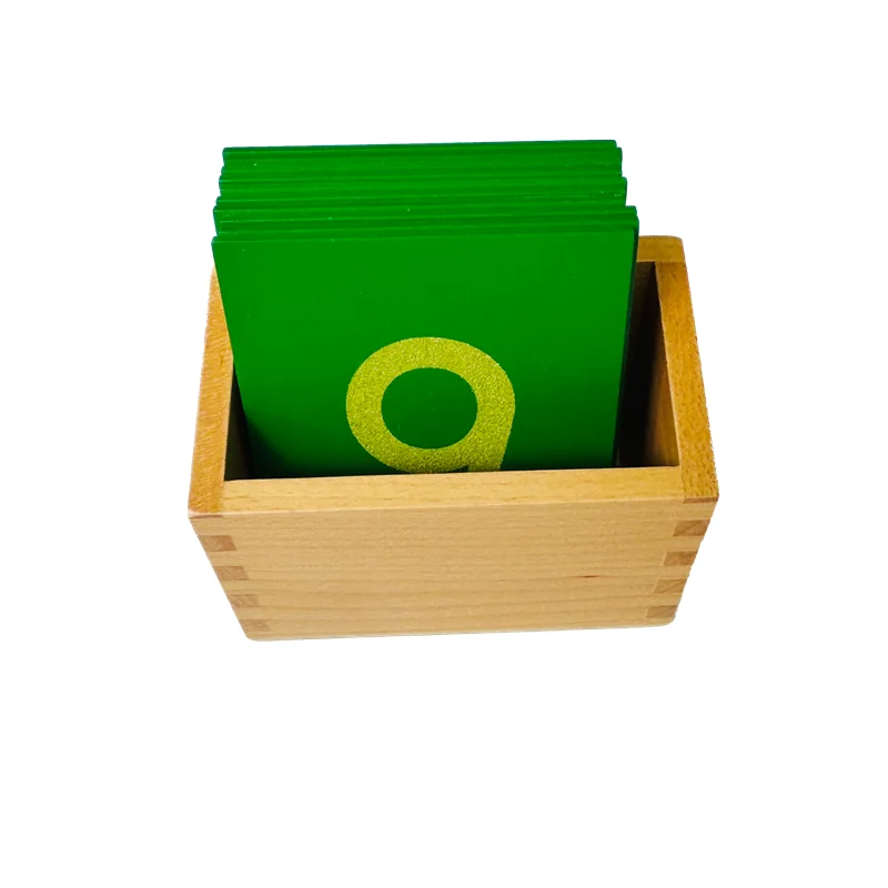Montessori Rekenspeelgoed Schuurpapier Nummers Kaart Hout Digitale puzzel voor kinderen 0-9 Leermiddelen Educatief spel voor jonge kinderen