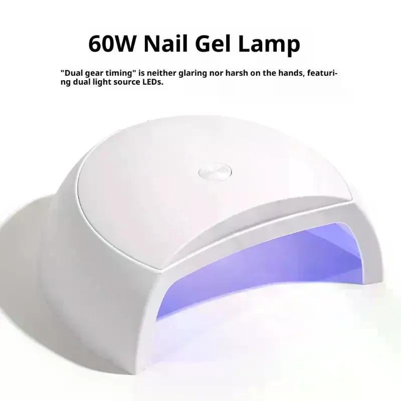 60 واط آلة مجفف الأظافر الصغيرة المحمولة LED الأشعة فوق البنفسجية مانيكير مصباح مسمار مصباح مع 2 وسائط توقيت لتجفيف الورنيش البولندية مع كابل يو اس بي