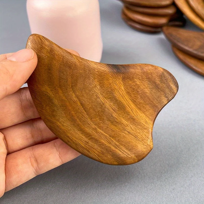เครื่องมือขูดไม้ Gua Sha สําหรับใบหน้าและร่างกาย - เครื่องนวดหน้าต่อต้านริ้วรอย, บรรเทาอาการปวดคอและไหล่, การดูแลการระบายน้ําเหลือง"