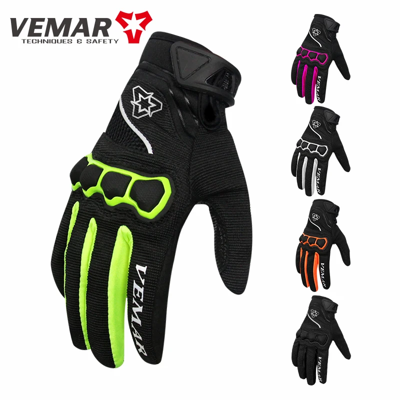 

Unisex Guantes Moto Vemar VE-190 Motorcycle Accessories Guantes Motociclista Breathable Four Seasons Motorcycle Gloves, 5 Colors