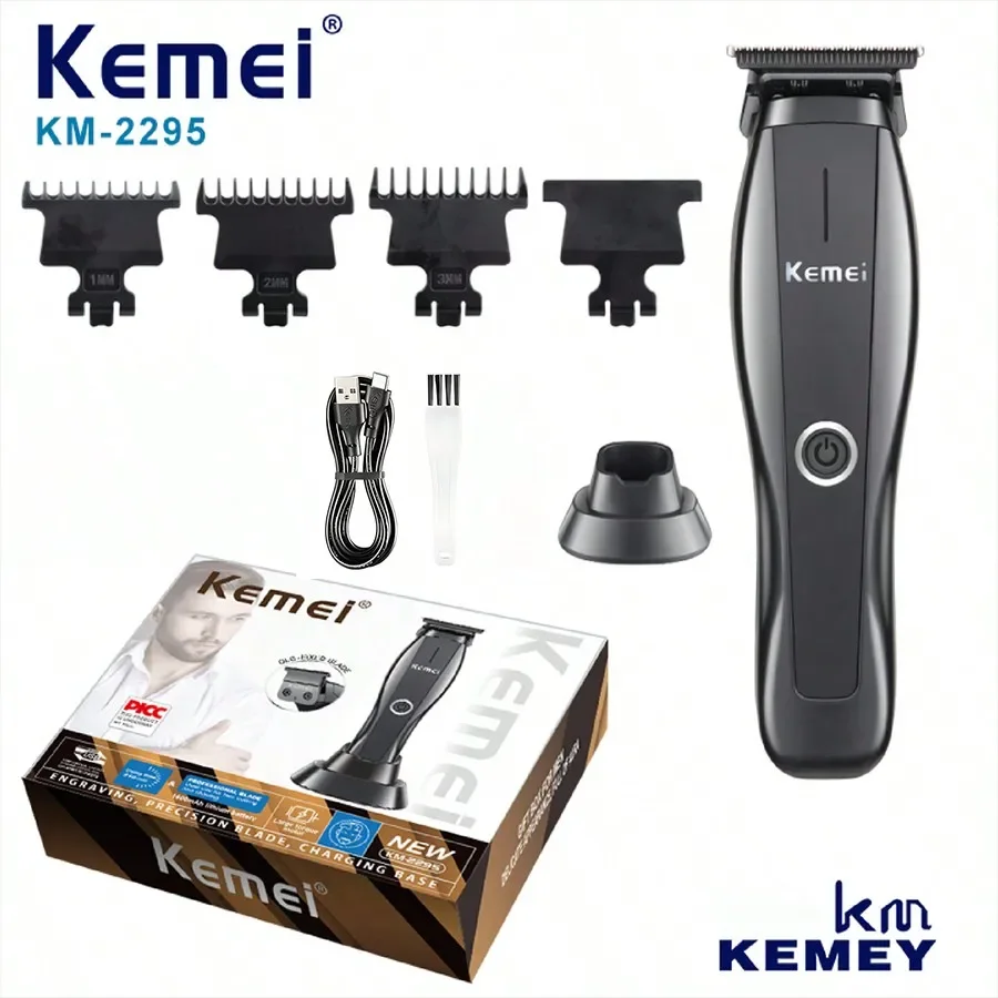 Kemei Private Customization KM-2295, Electric Hair clipper comes with charging dock, USB fast charging, Valentine's Day gift