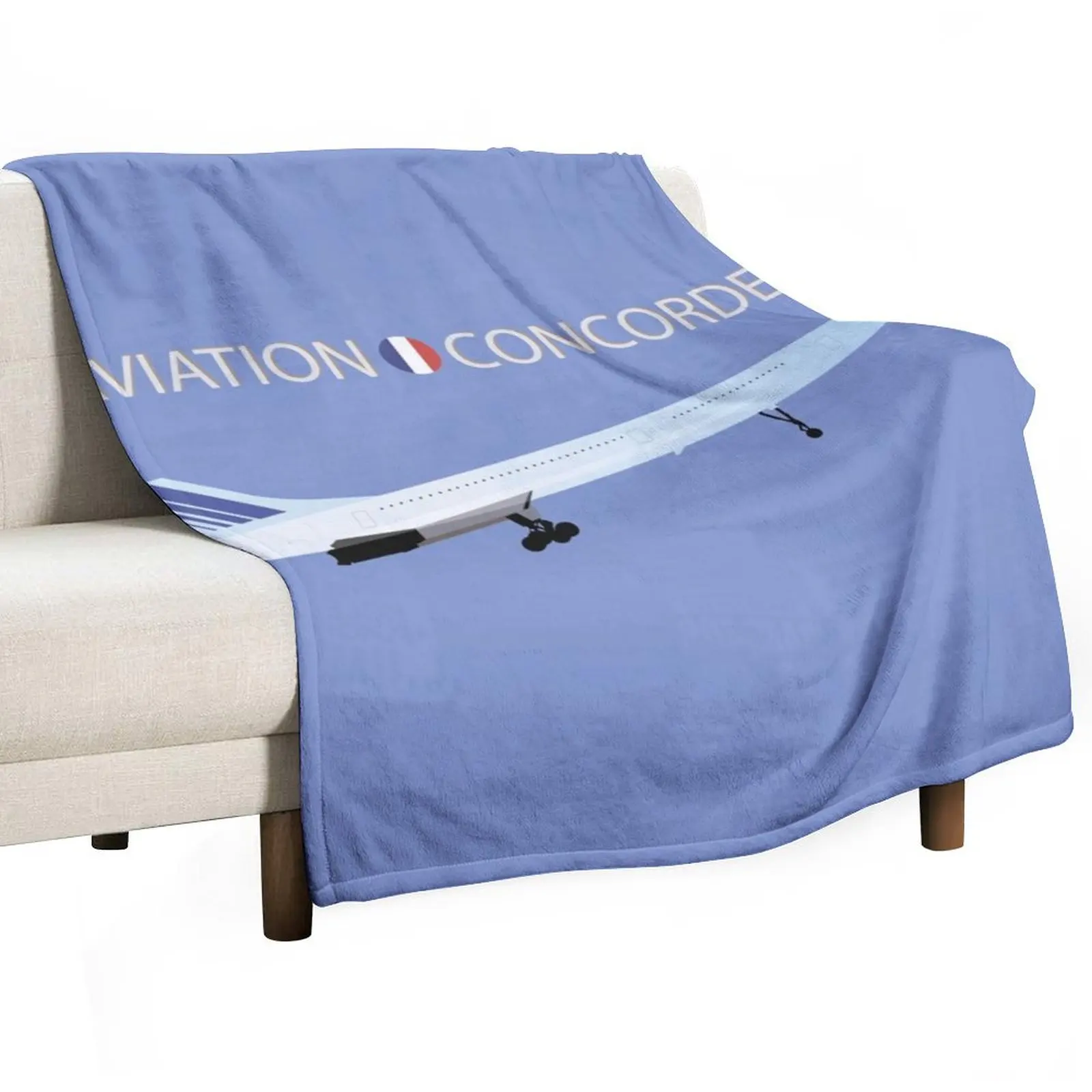 Concorde Turbojet-powered Supersonic Airliner Throw Blanket sofa bed for sofa anime Blankets