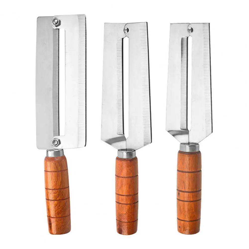 Peeling Cutter with Wooden Handle Multi-purpose Peeler Vegetable Peeler with Stainless Steel Head Multi-purpose for Kitchen