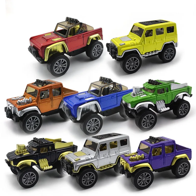 Mini Car Set Inertia Pull Back Boy Toy Car Plastic Vehicle Model Collection Toddler Toys Kids Birthday Gifts Toy Cars For Babies