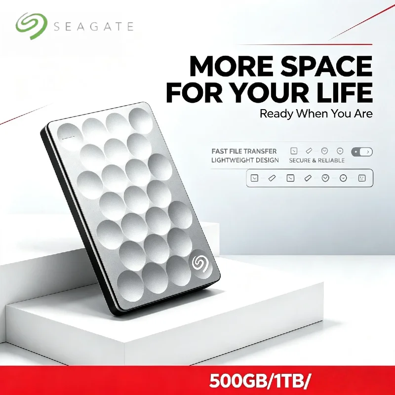 2026 OEM For Seagate Portable External Hard Drive 2.5 Inch USB 3.0 Ultra High Speed Storage Expansion for Notebook Laptop