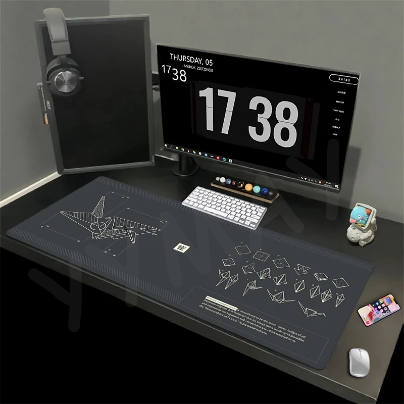 

Large Gaming Mousepads Design Drawing Mouse Pad Computer Mousepad Mouse Mat 90x40cm Desk Pads For PC Keyboard Mats Table Rug