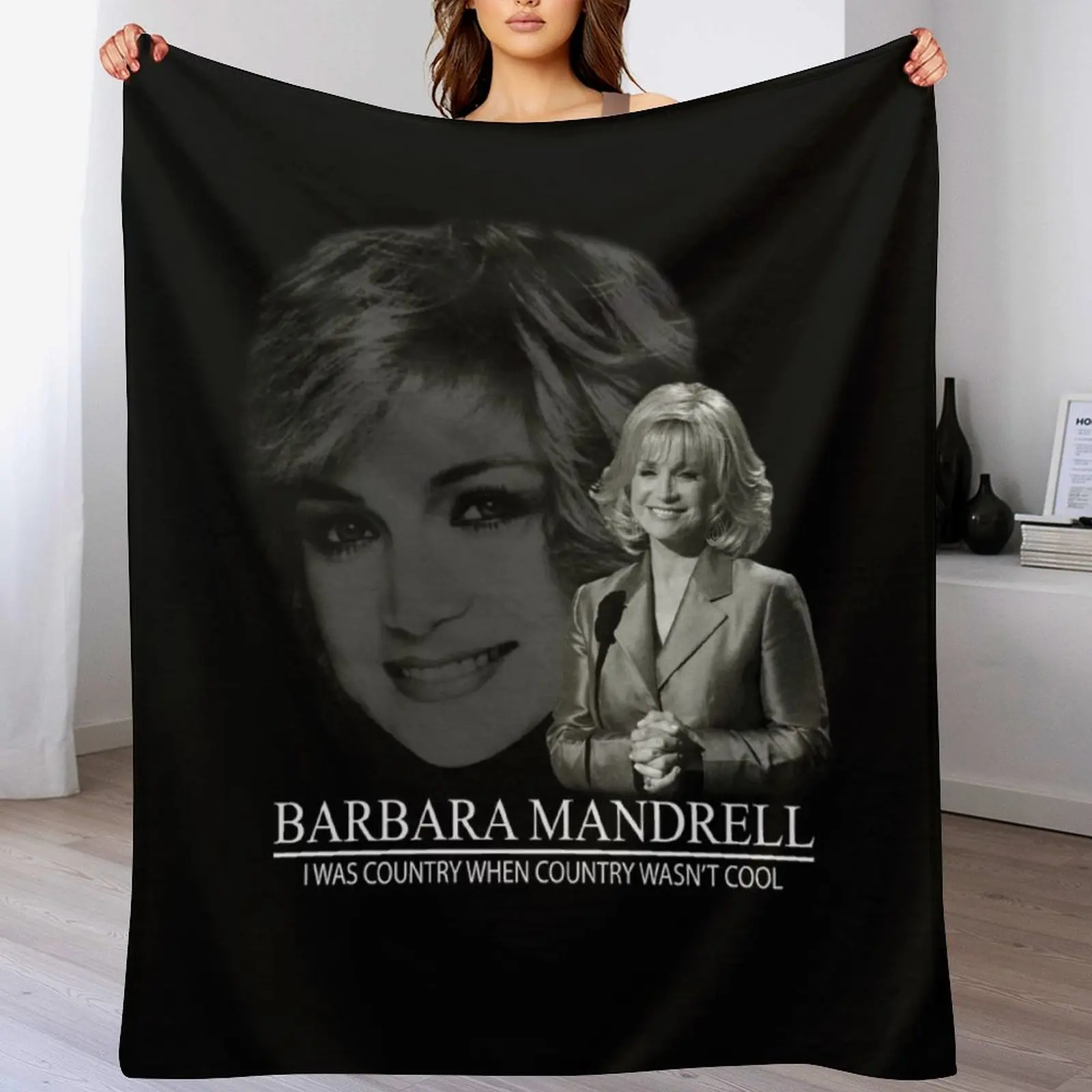 

Barbara Mandrell Classic Guys Throw Blanket Bed covers Decorative Beds Flannel Fabric Camping Blankets