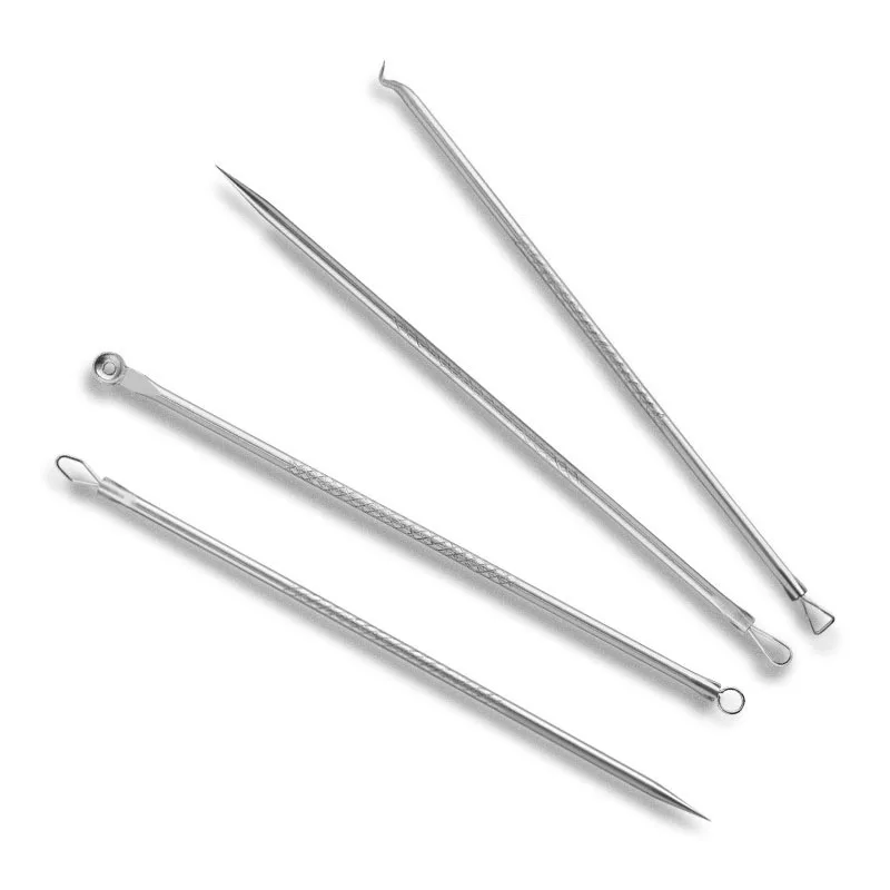 Novo 4 pçs ferramenta de espinha ferramentas de remoção de cravo retirar remover cravos e cravos ferramenta de limpeza rosa ouro tira fcz04