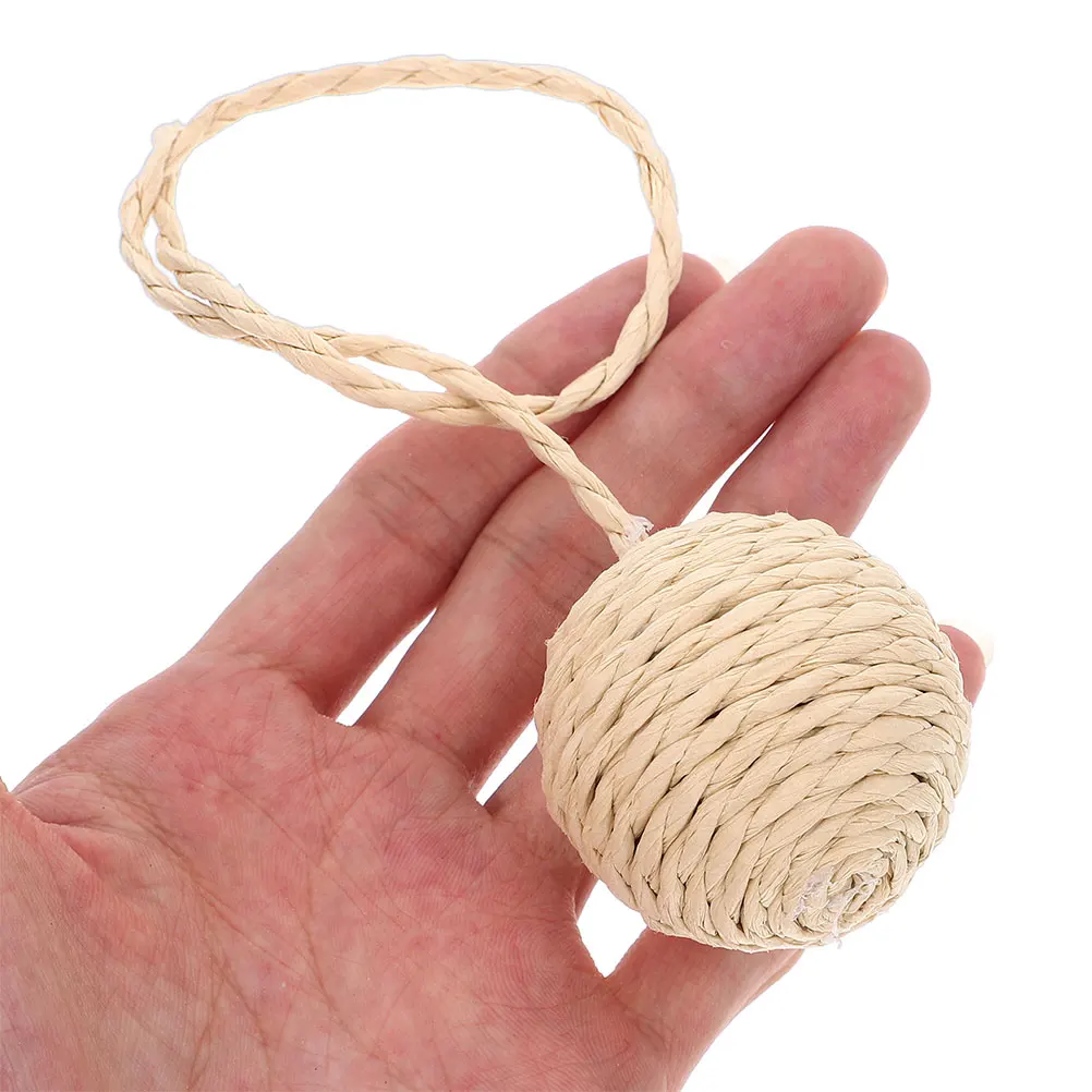 

2pcs Cat Climbing Frame Balls Scratch Post Paper Rope Toys Kitten Indoor Cats Furniture Stylish Multifunctional Design