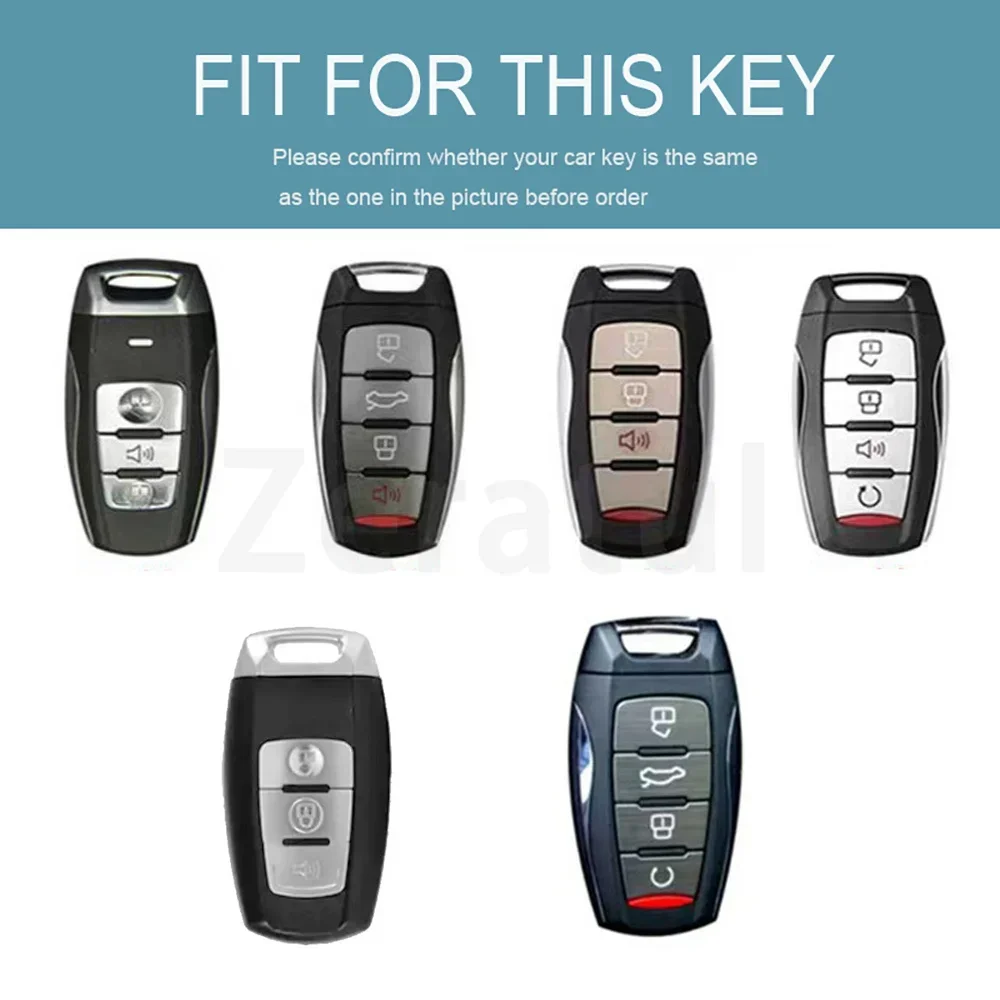 Black Transparent TPU Keyless Protector Car Key Case Cover for Great Wall Haval Hover H1 H6 H7 H4 H9 F5 F7 H2S Auto Accessories
