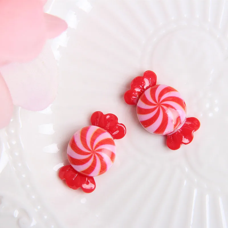 10Pcs Kawaii Autumn Resin Alpine Candy Accessories DIY Junk Phone Case Cabochon Earring Hairpin Jewelry Craft Big Nail Art Charm