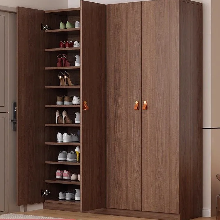 High vertical shoe cabinet, home entrance, outer corridor, entrance entrance, integrated entrance, corridor against the wall