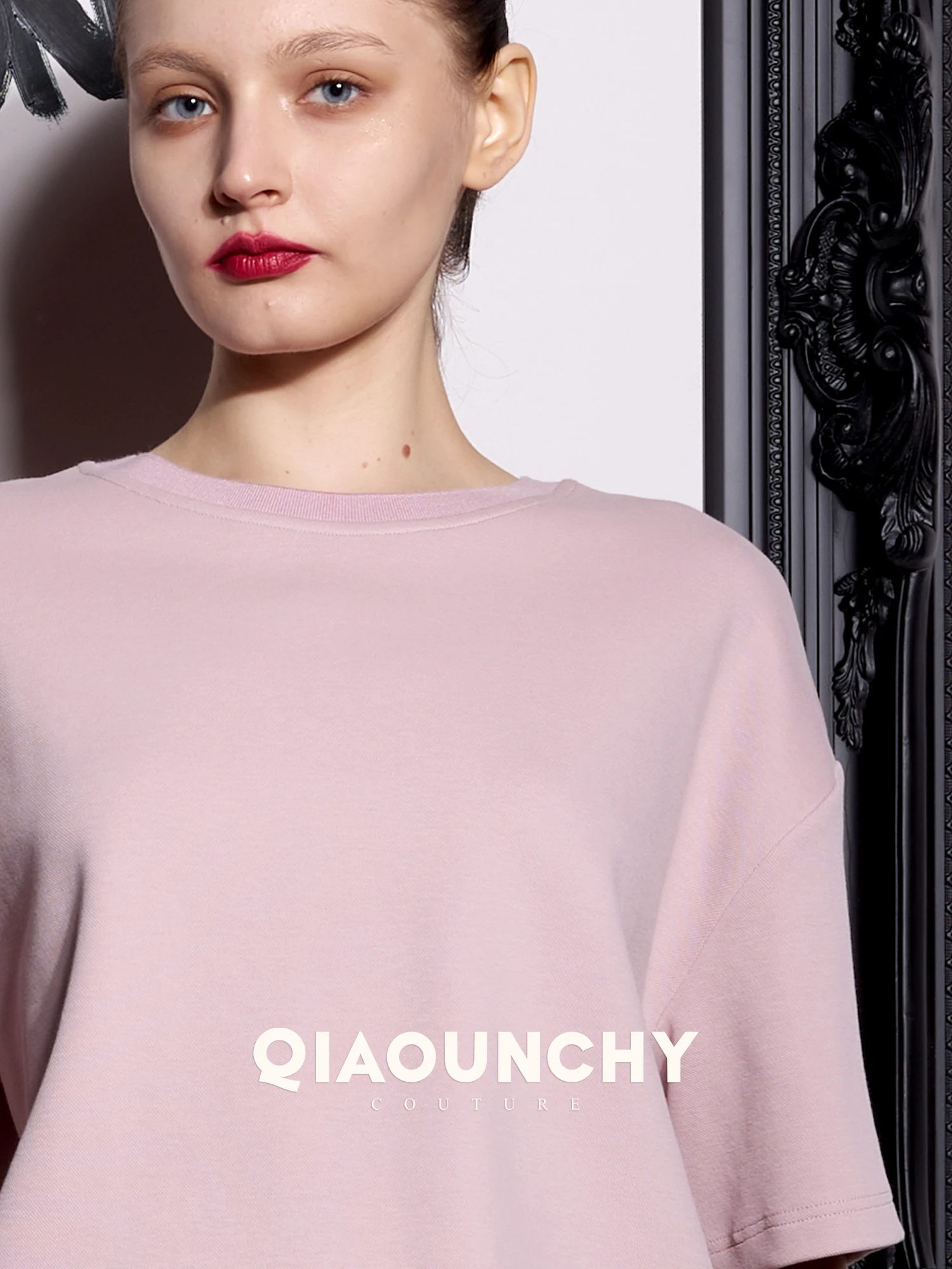 

Basic Comfortable Knitted round Ne f Sve T-irt Women's Spring Summer Casual Sle Cotton Polyester Spandex Blend