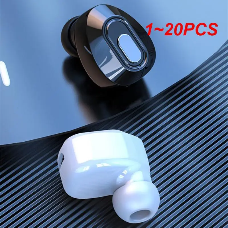 1~20PCS Headset Voice Micro Interface Wireless Headset Touch Control Headset Intelligent Noise Reduction Plastic