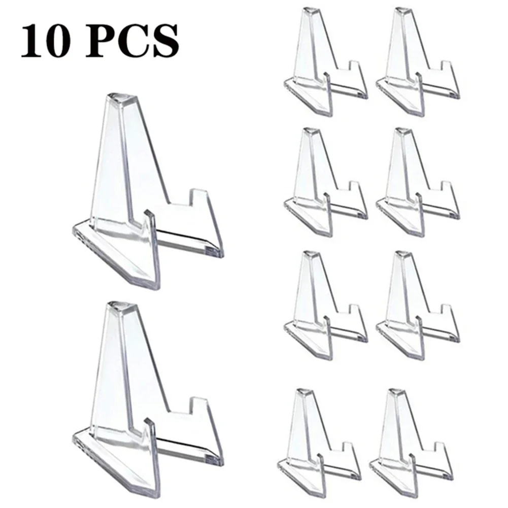 10/20 Acrylic Display Stand Transparent Triangle Commemorative Coin Watch Holder Display Rack For Exhibitions Shelf Home Decor