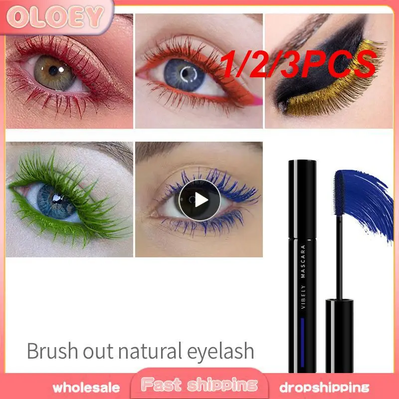 Mascara vert résistant à l'eau pour les yeux, extension de cils, recourbement, eye-liner cosmétique, liquide de maquillage, I0C9, 1 pièce, 2 pièces, 3 pièces